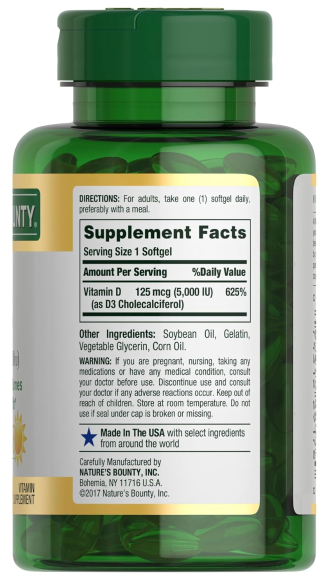 Natures Bounty vitamin D3