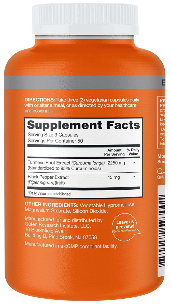 Qunol turmeric curcumin